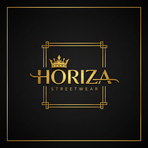 Logo Horiza avec contour doré